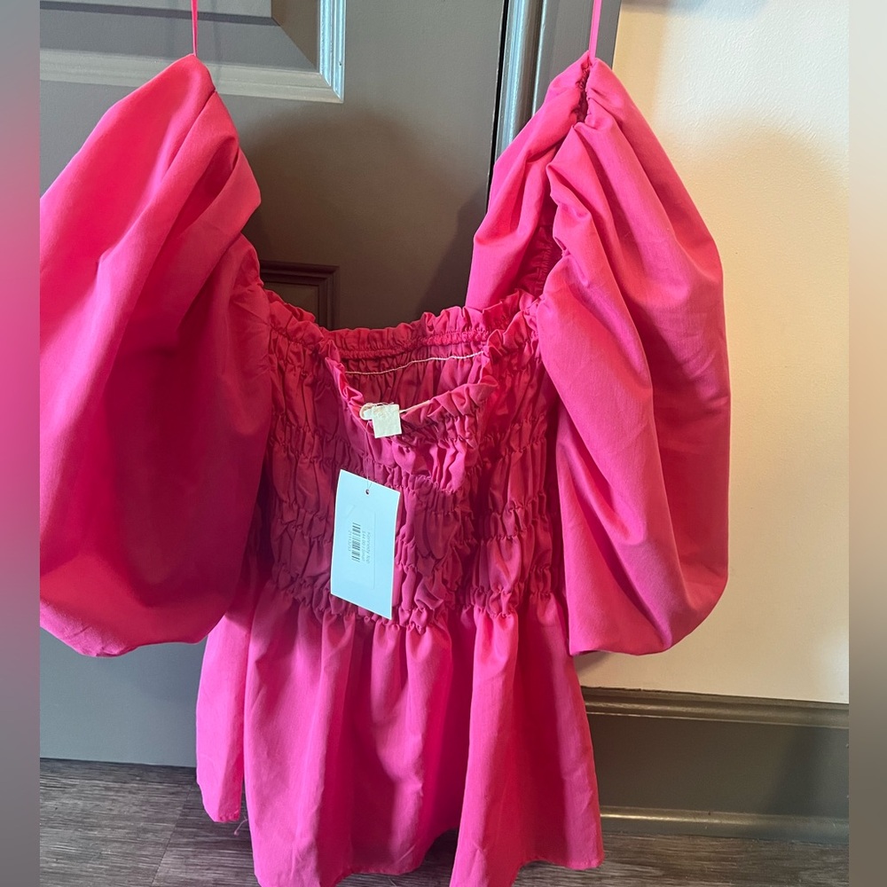 Pink shirt from boutique—never worn! NWT